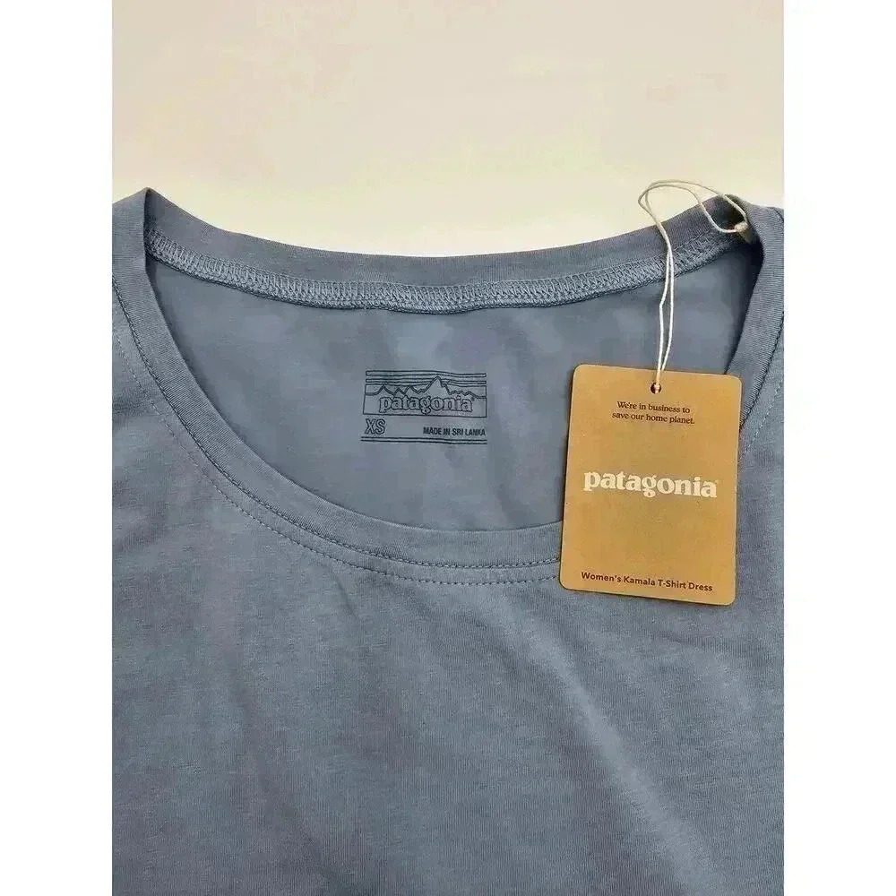 Patagonia Women's XS Light Plume Grey Kamla T-Shirt Dress - Picture 3 of 9